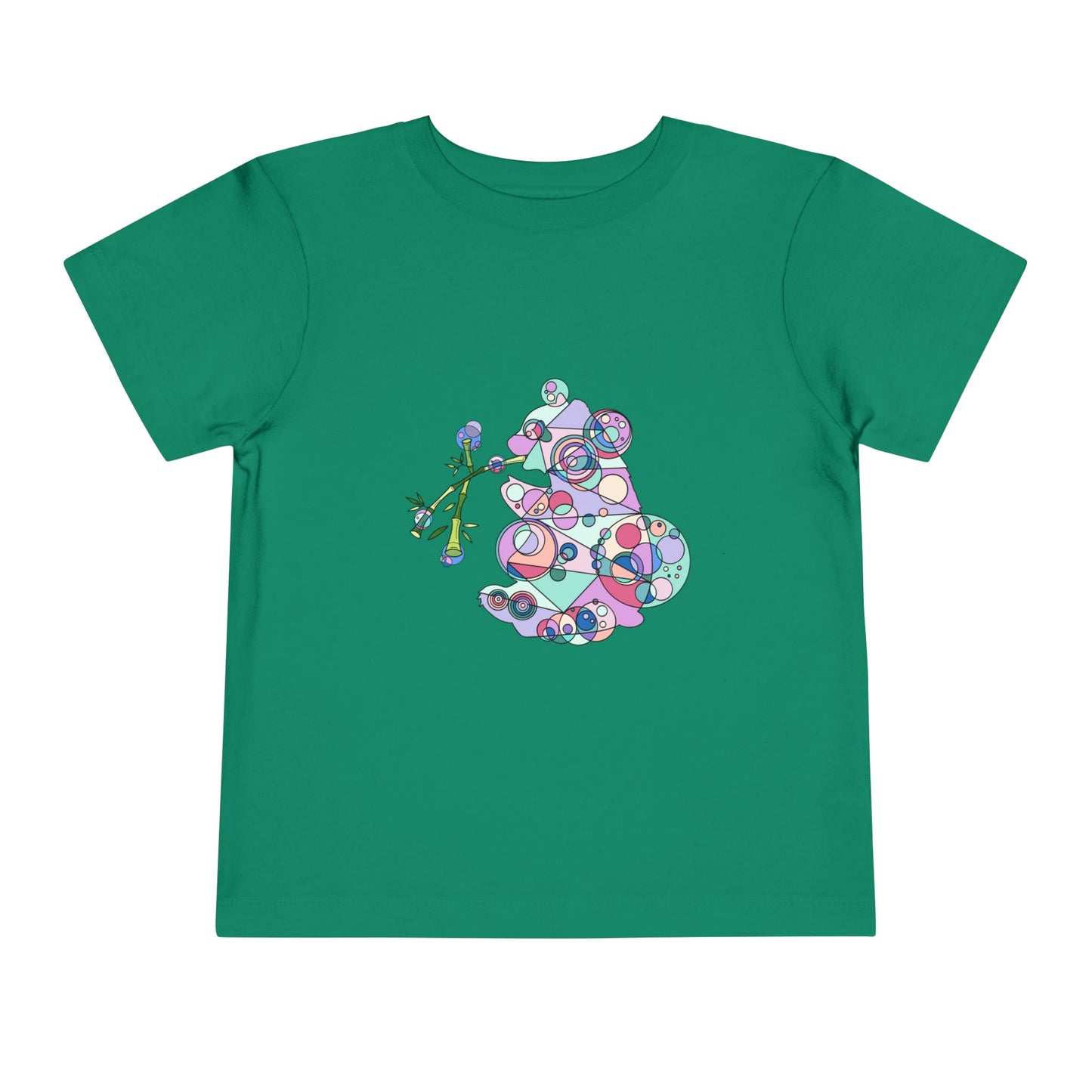 Toddler Unisex Geometric Panda Tee – Cosmic Bamboo Edition