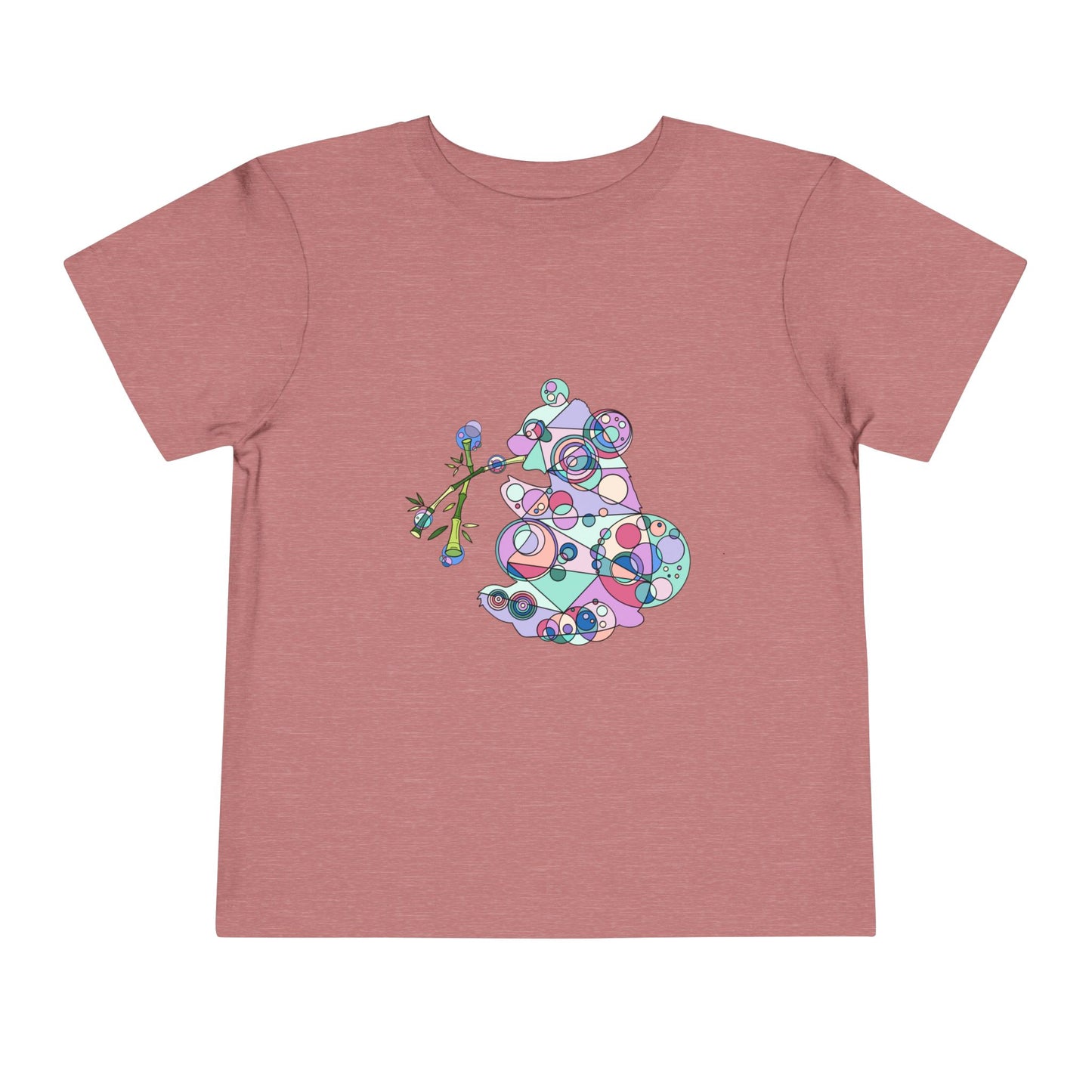Toddler Unisex Geometric Panda Tee – Cosmic Bamboo Edition