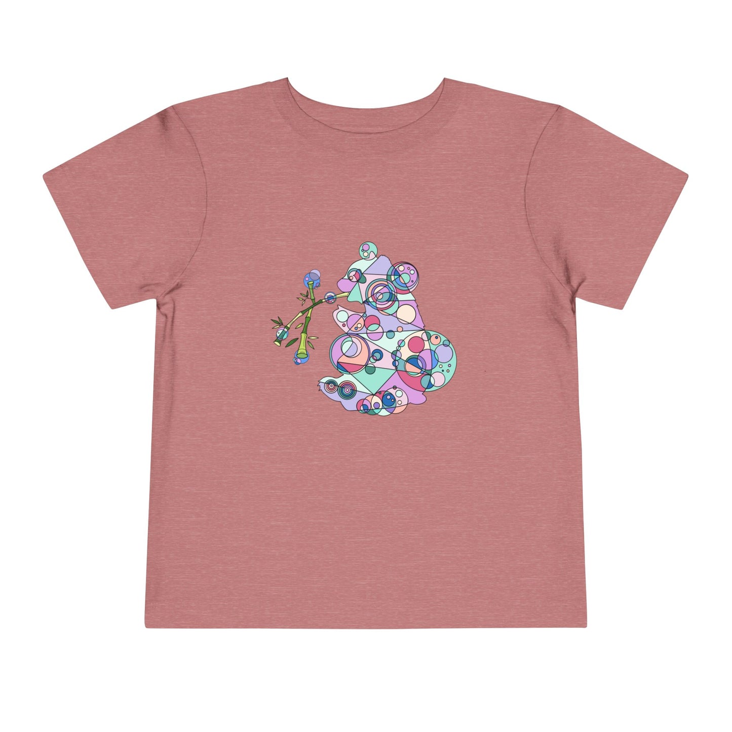 Toddler Unisex Geometric Panda Tee – Cosmic Bamboo Edition