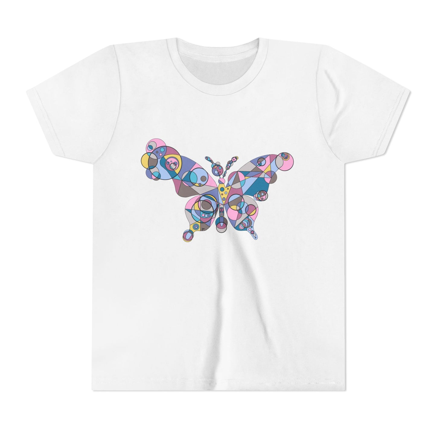 Youth Unisex Geometric Butterfly Tee - Ethereal Edition