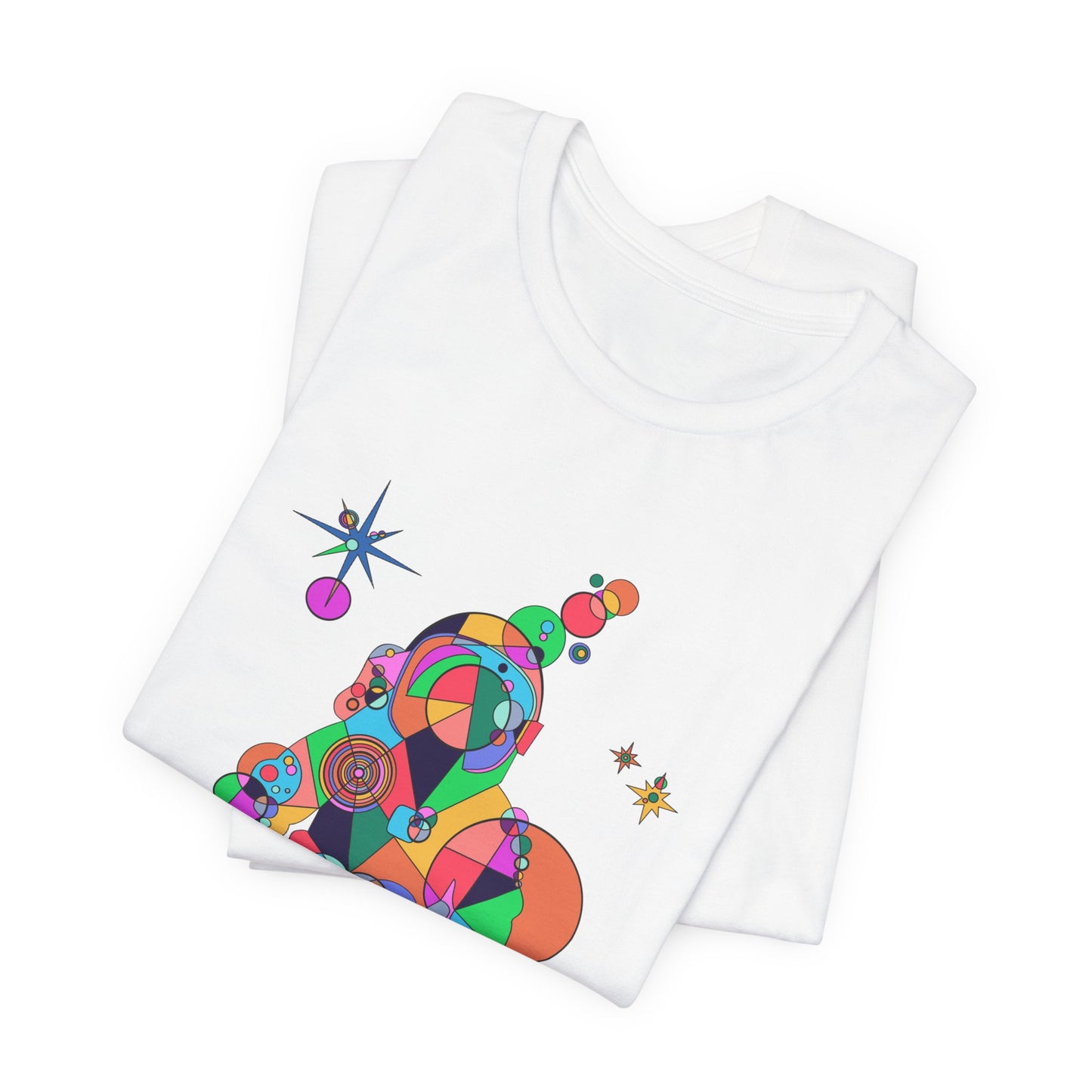 Unisex Geometric Astronaut Tee – Cosmic Explorer Edition