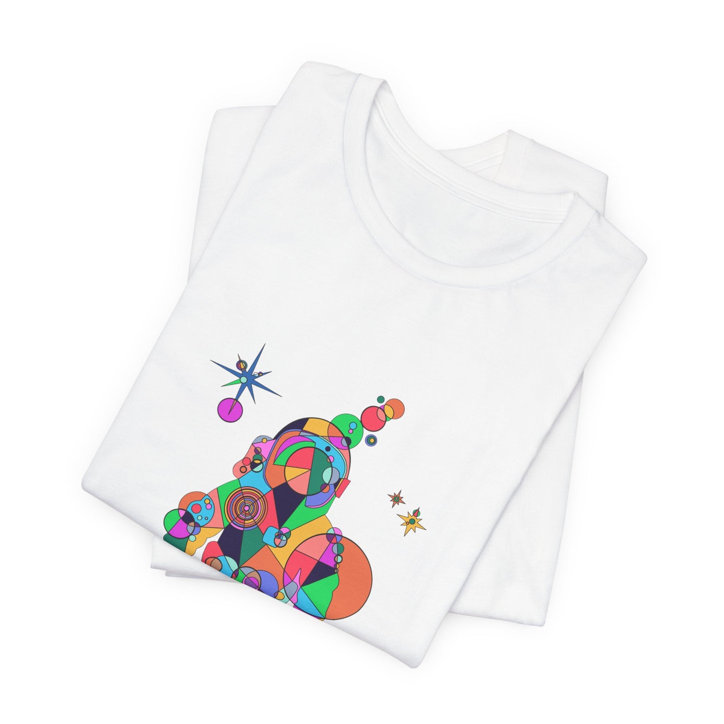 Unisex Geometric Astronaut Tee – Cosmic Explorer Edition