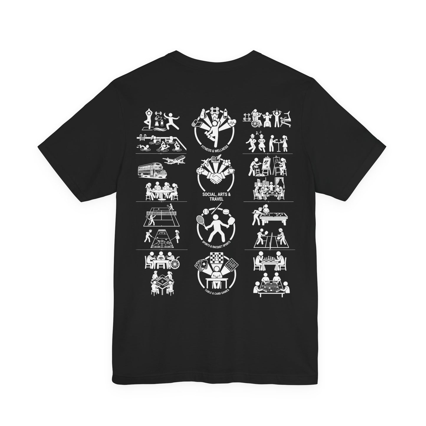 Falls Run – Community Activities Unisex Tee (True Royal & Black)