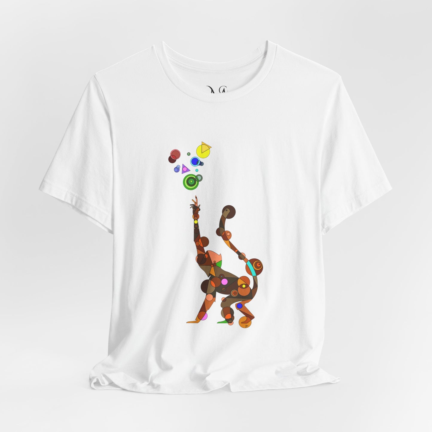 Unisex Geometric Monkey Tee - Cosmic Edition