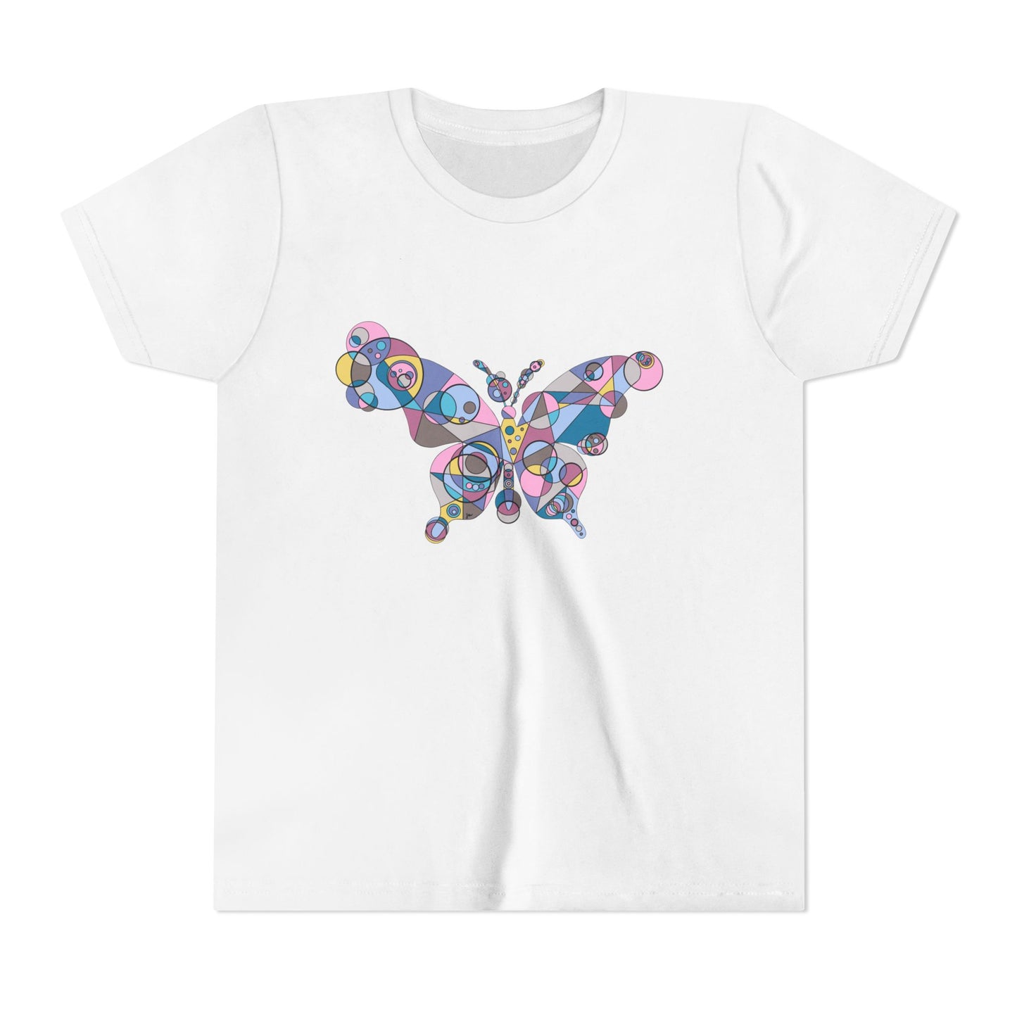 Youth Unisex Geometric Butterfly Tee - Ethereal Edition