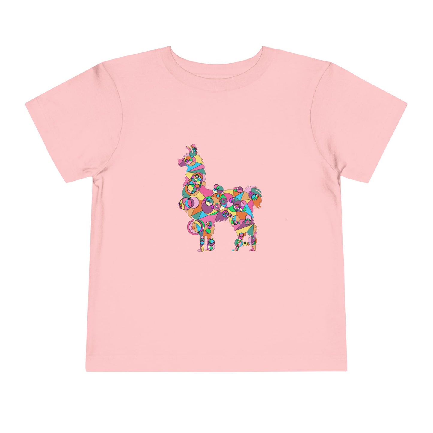 Toddler Unisex Geometric Llama Tee - Andean Joy Edition